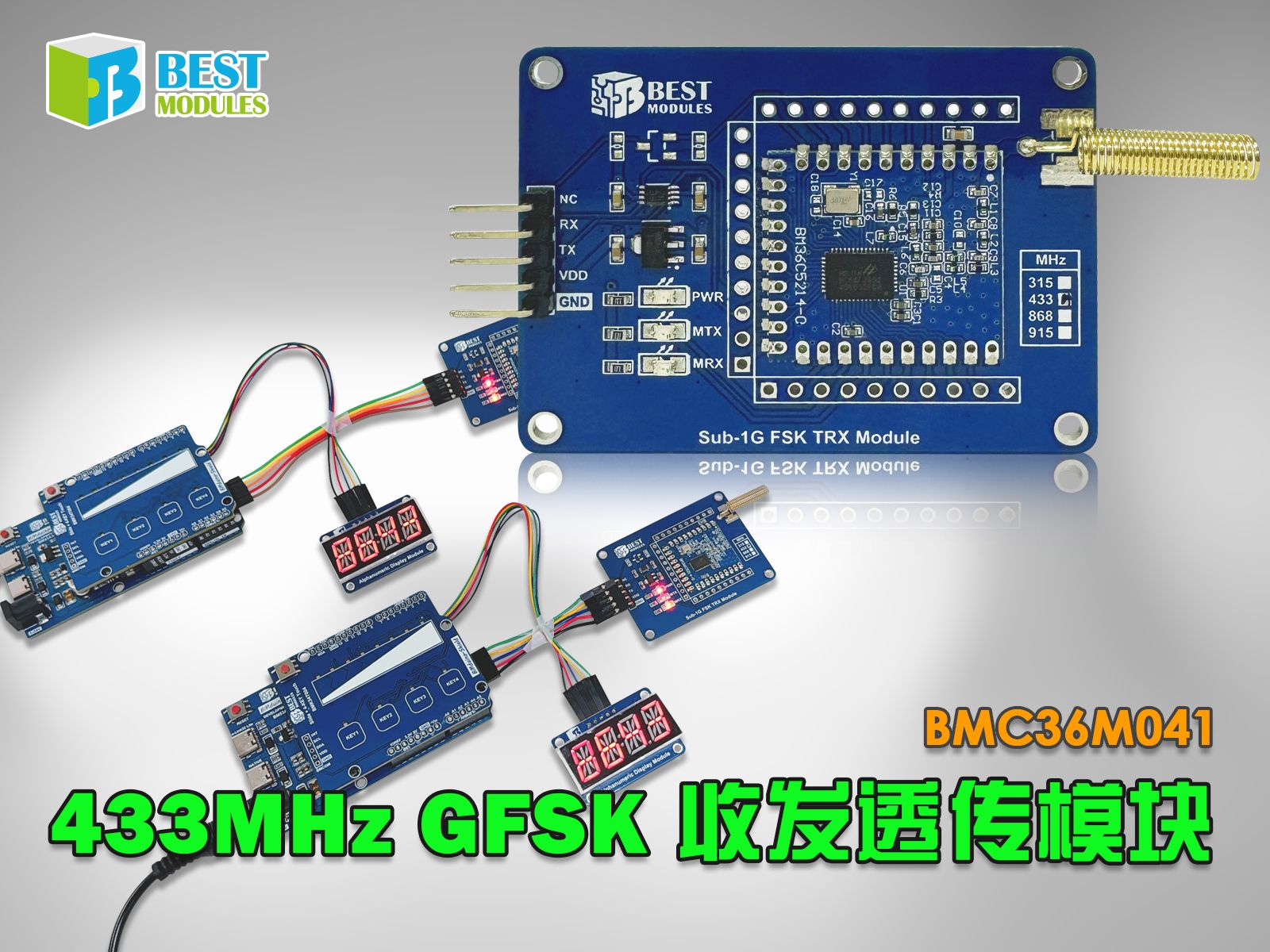 探索BMC36M041 高性能433MHz FSK射頻收發(fā)透?jìng)髂K